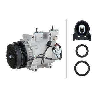 Compresseur, climatisation HELLA 8FK 366 201-261 pour HONDA CIVIC 1.4 - 100cv