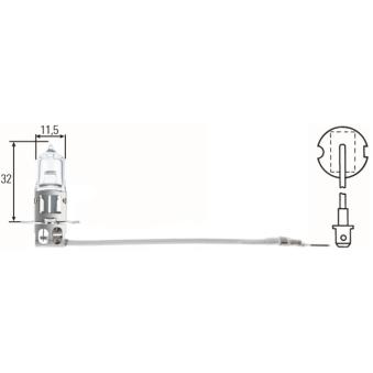 Ampoule, projecteur principal HELLA OEM 1354859 Ampoule, projecteur principal HELLA OEM 1354859