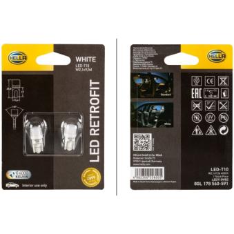 Ampoule, éclairage intérieur HELLA [8GL 178 560-591]