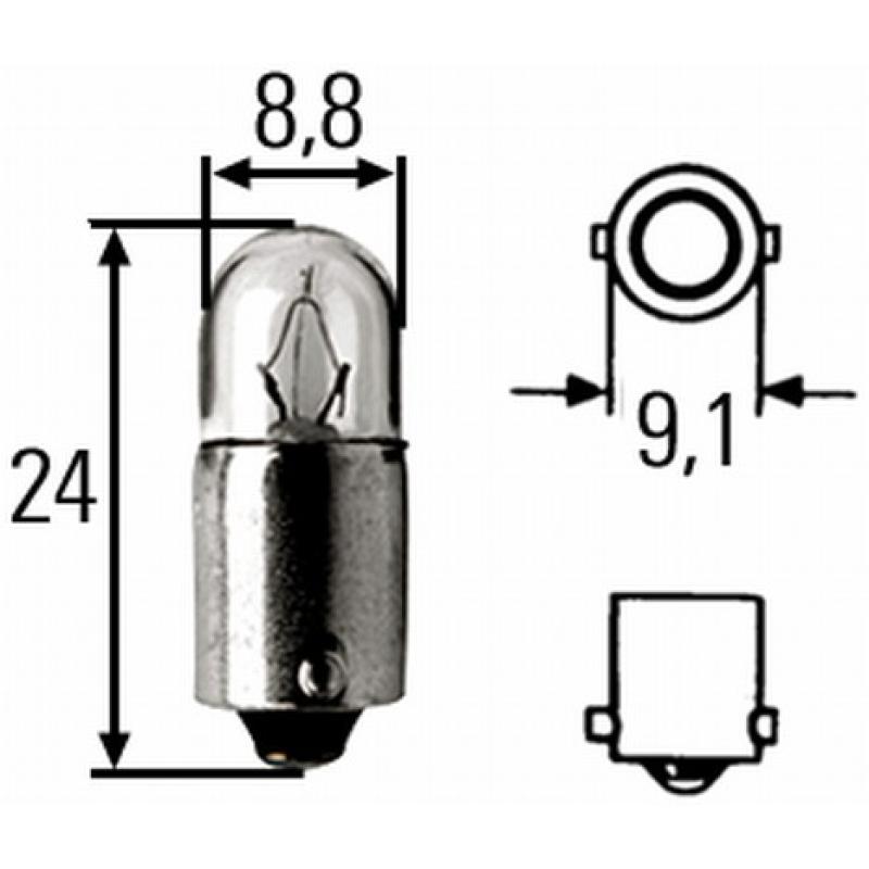Ampoule, éclairage intérieur HELLA 8GP 002 068-241 - Visuel 1