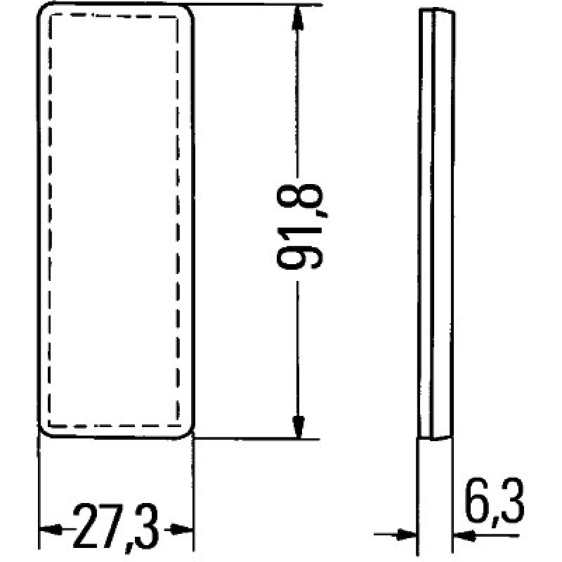 Catadioptre HELLA 8RA 342 014-157 - Visuel 2