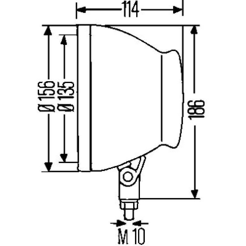Boîtier, projecteur principal HELLA 9BG 127 179-001 - Visuel 2