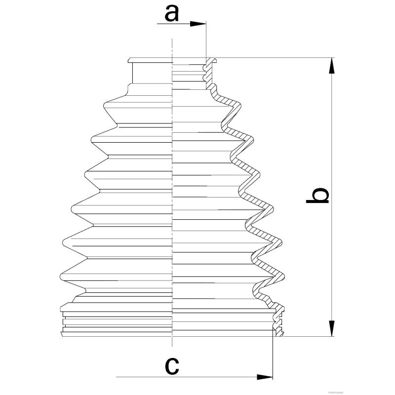 Soufflets de cardan avant HERTH+BUSS JAKOPARTS J2862029 - Visuel 1