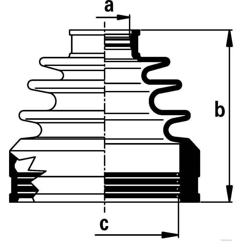 Soufflets de cardan avant HERTH+BUSS JAKOPARTS J2882022 - Visuel 1