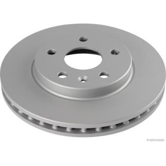 Jeu de 2 disques de frein avant HERTH+BUSS JAKOPARTS OEM 569421