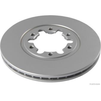 Jeu de 2 disques de frein avant HERTH+BUSS JAKOPARTS J3303072 pour MAZDA B SERIE 2.5 D 4WD - 78cv