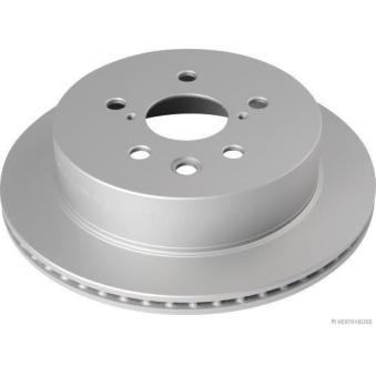 Jeu de 2 disques de frein arrière HERTH+BUSS JAKOPARTS J3312085 pour LEXUS IS 300h - 181cv