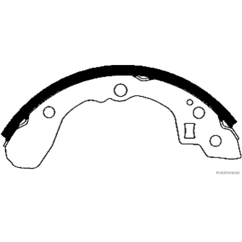 Jeu de mâchoires de frein HERTH+BUSS JAKOPARTS J3500308 - Visuel 1