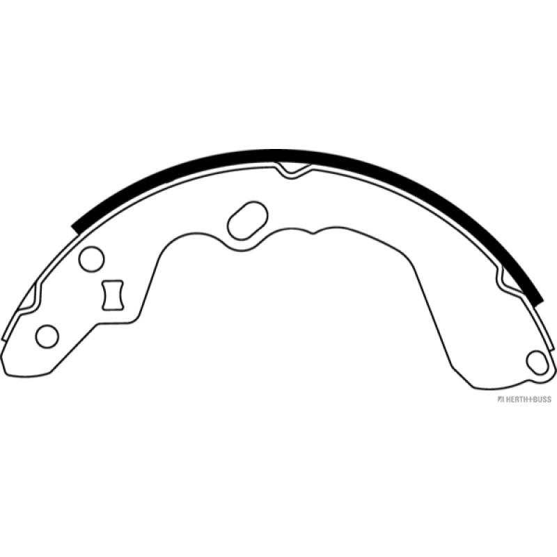 Jeu de mâchoires de frein HERTH+BUSS JAKOPARTS J3500319 - Visuel 1