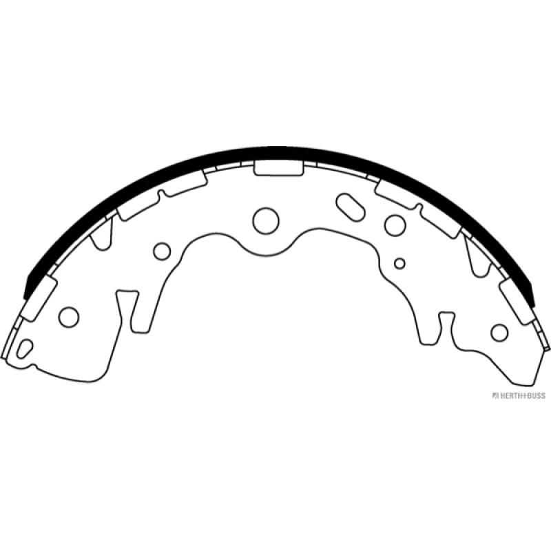 Jeu de mâchoires de frein HERTH+BUSS JAKOPARTS J3500335 - Visuel 1