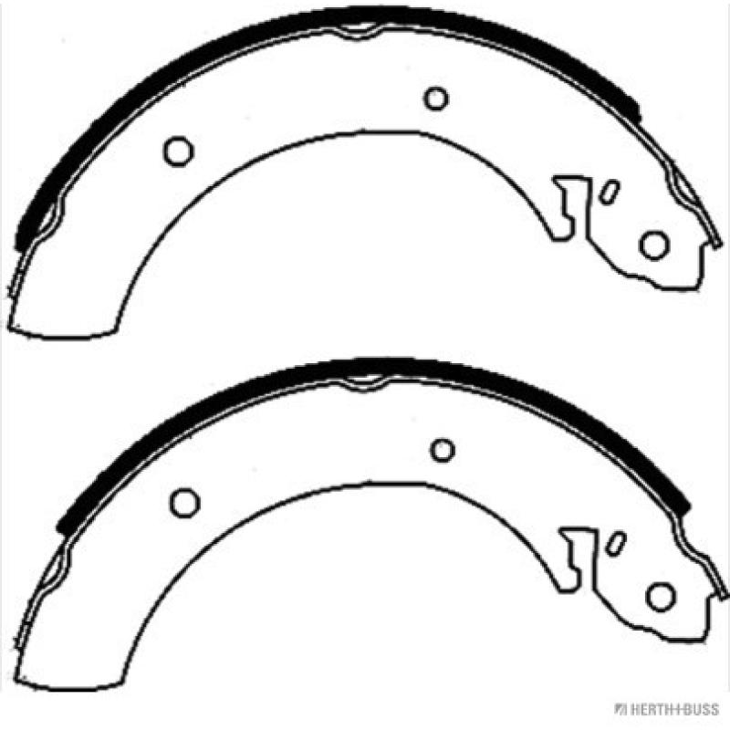 Jeu de mâchoires de frein HERTH+BUSS JAKOPARTS J3500502 - Visuel 1