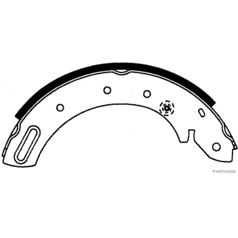 Jeu de mâchoires de frein HERTH+BUSS JAKOPARTS J3501046 - Visuel 1