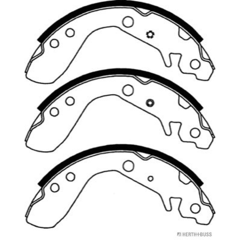 Jeu de mâchoires de frein HERTH+BUSS JAKOPARTS J3504023 - Visuel 1