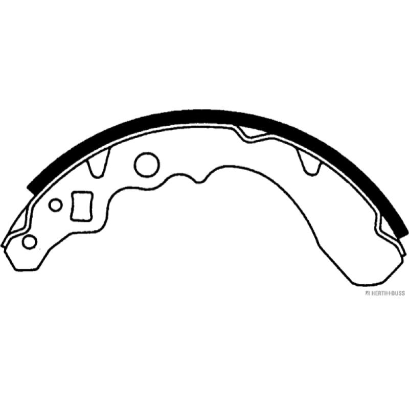 Jeu de mâchoires de frein HERTH+BUSS JAKOPARTS J3506008 - Visuel 1