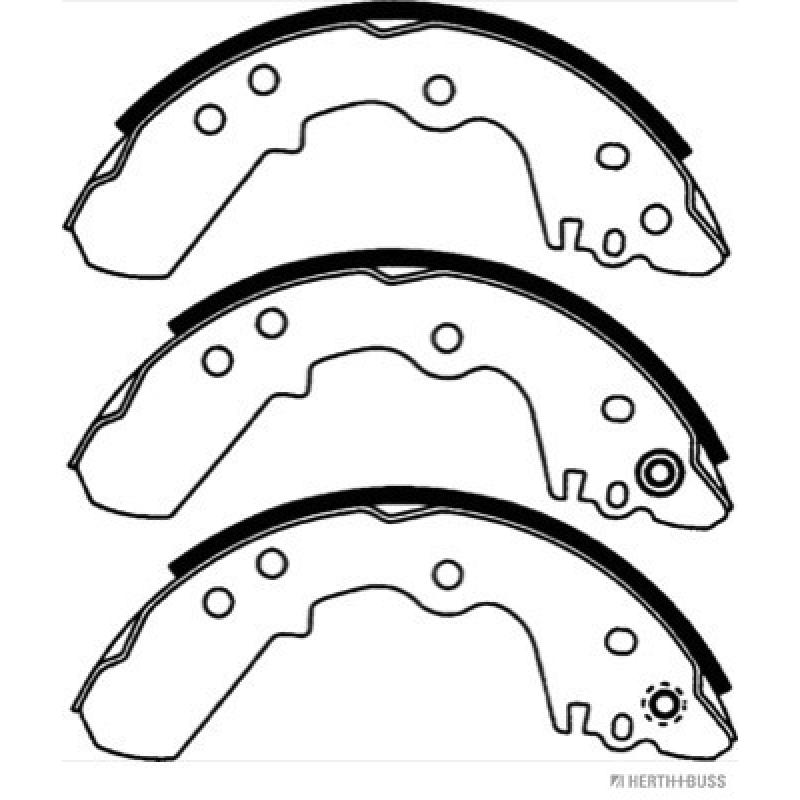 Jeu de mâchoires de frein HERTH+BUSS JAKOPARTS J3509005 - Visuel 1