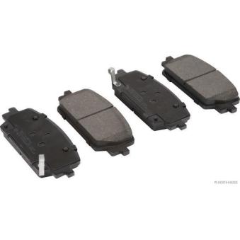 Jeu de 4 plaquettes de frein avant HERTH+BUSS JAKOPARTS J3600361 pour TOYOTA DYNA 2,5 MPI AWD - 180cv