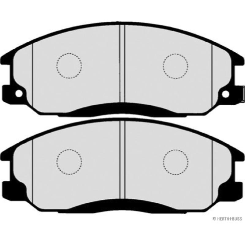 Jeu de 4 plaquettes de frein avant HERTH+BUSS JAKOPARTS J3600531 - Visuel 1