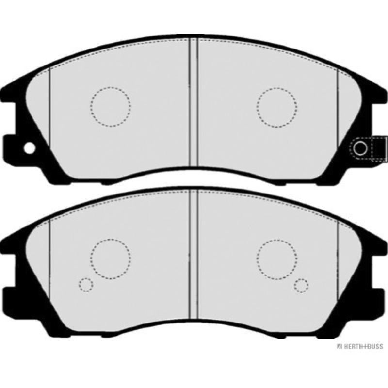Jeu de 4 plaquettes de frein avant HERTH+BUSS JAKOPARTS J3600537 - Visuel 1