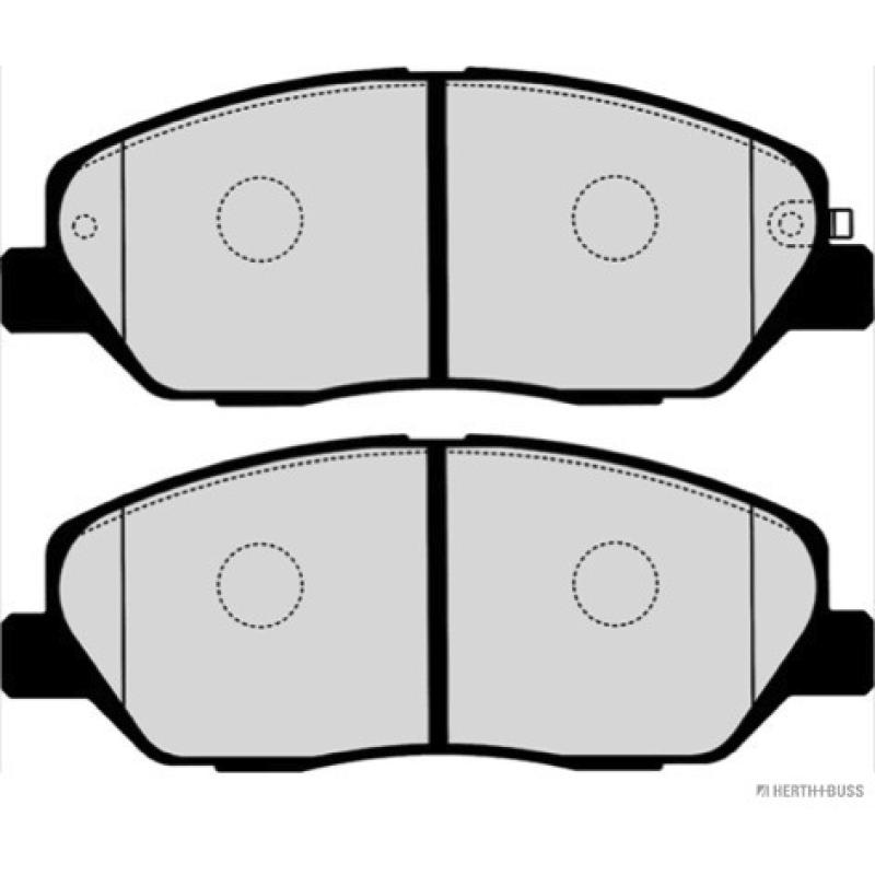 Jeu de 4 plaquettes de frein avant HERTH+BUSS JAKOPARTS J3600549 - Visuel 1