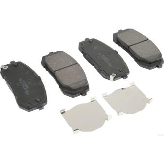 Jeu de 4 plaquettes de frein avant HERTH+BUSS JAKOPARTS J3600573 pour HYUNDAI SONATA 2.0 CVVL - 150cv