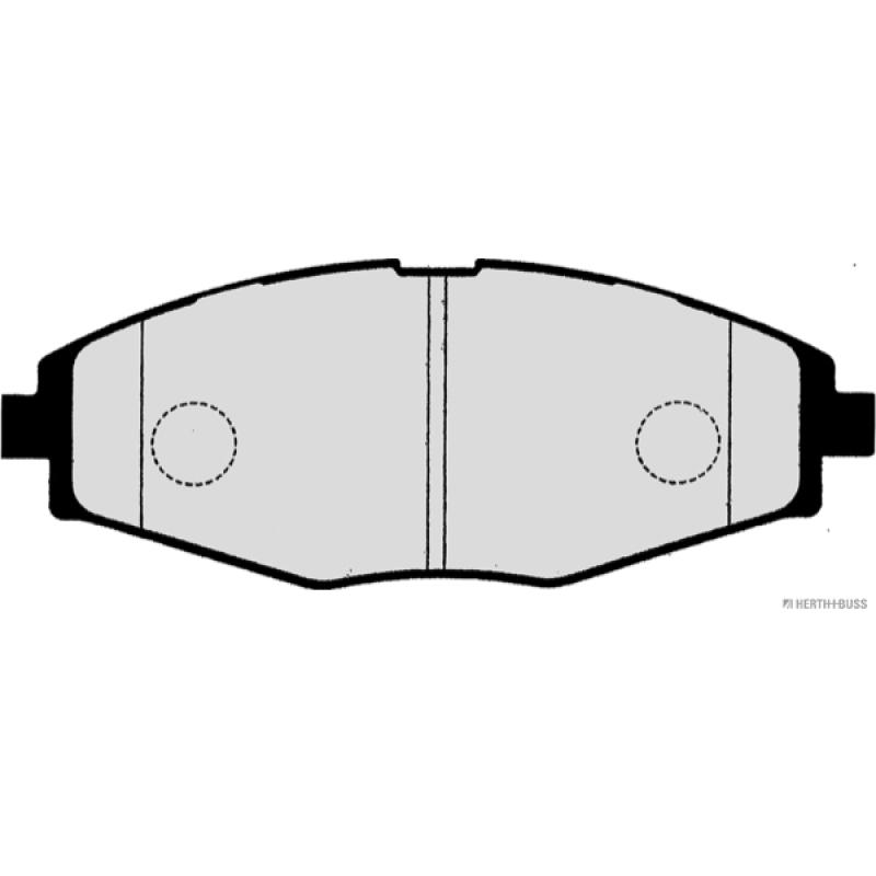 Jeu de 4 plaquettes de frein avant HERTH+BUSS JAKOPARTS J3600909 - Visuel 1