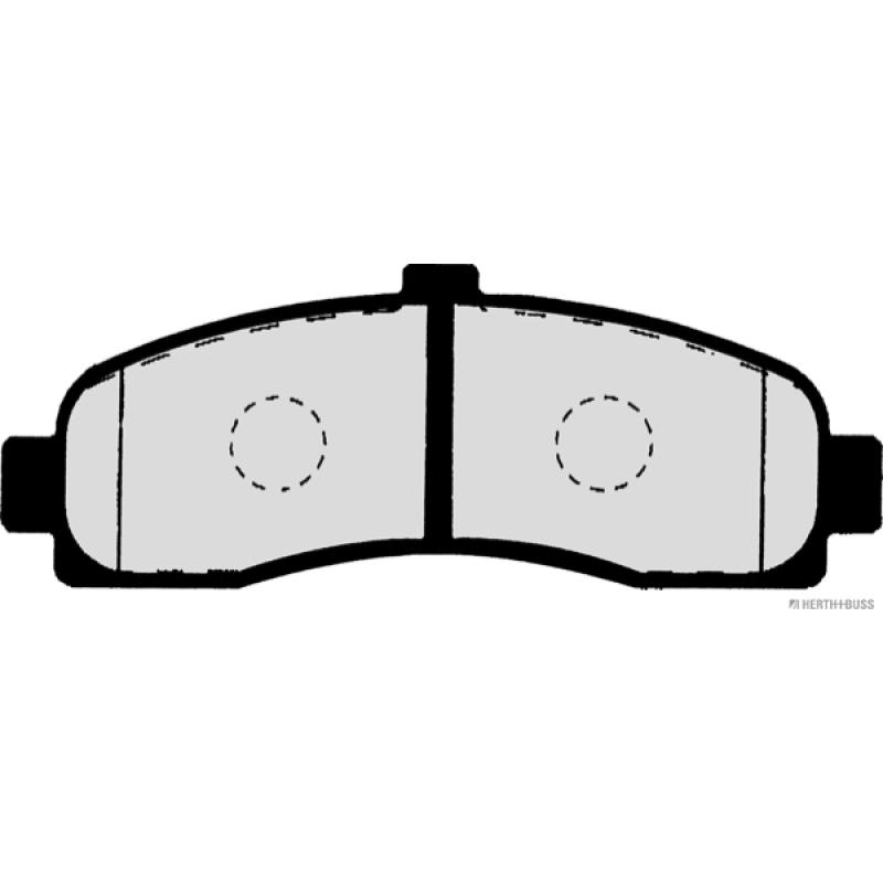 Jeu de 4 plaquettes de frein avant HERTH+BUSS JAKOPARTS J3601053 - Visuel 1