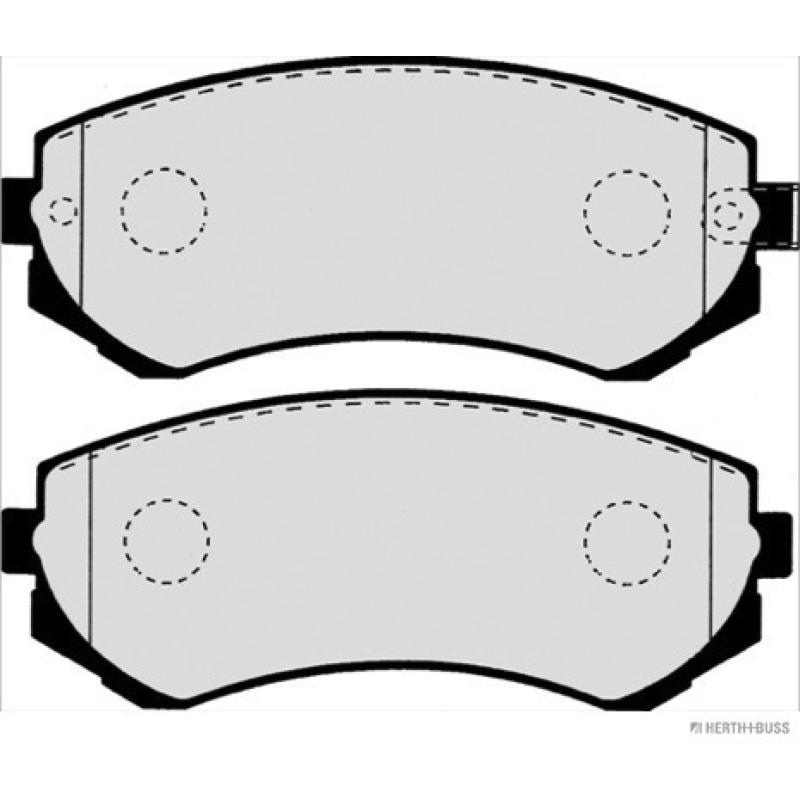 Jeu de 4 plaquettes de frein avant HERTH+BUSS JAKOPARTS J3601060 - Visuel 1