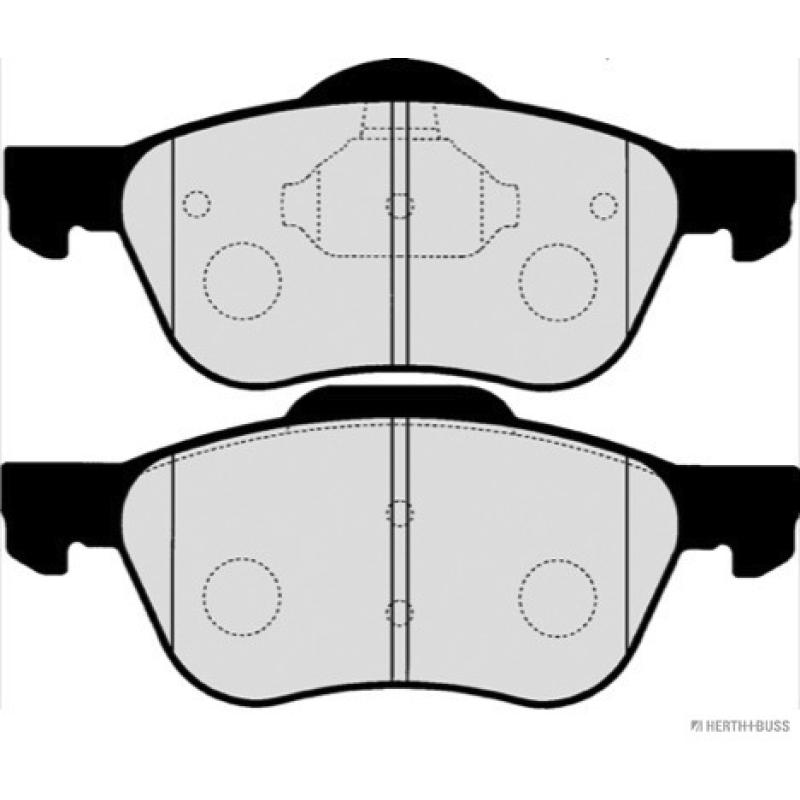Jeu de 4 plaquettes de frein avant HERTH+BUSS JAKOPARTS J3601082 - Visuel 1