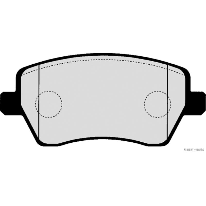 Jeu de 4 plaquettes de frein avant HERTH+BUSS JAKOPARTS J3601085 - Visuel 1