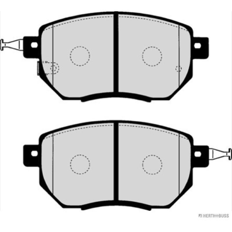 Jeu de 4 plaquettes de frein avant HERTH+BUSS JAKOPARTS J3601092 - Visuel 1