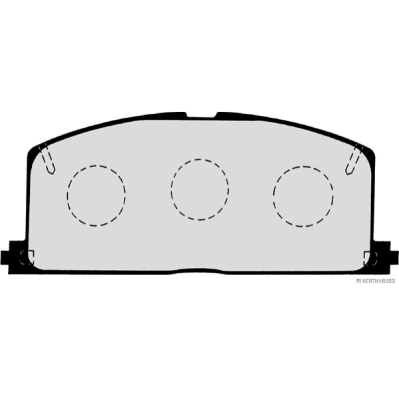 Jeu de 4 plaquettes de frein avant HERTH+BUSS JAKOPARTS J3602062 - Visuel 1