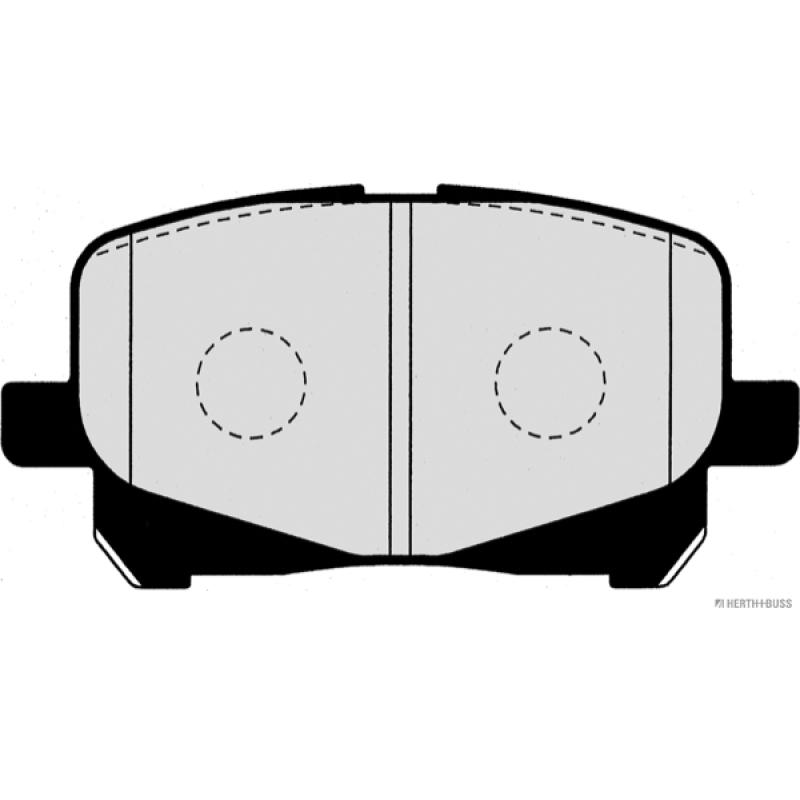 Jeu de 4 plaquettes de frein avant HERTH+BUSS JAKOPARTS J3602090 - Visuel 1