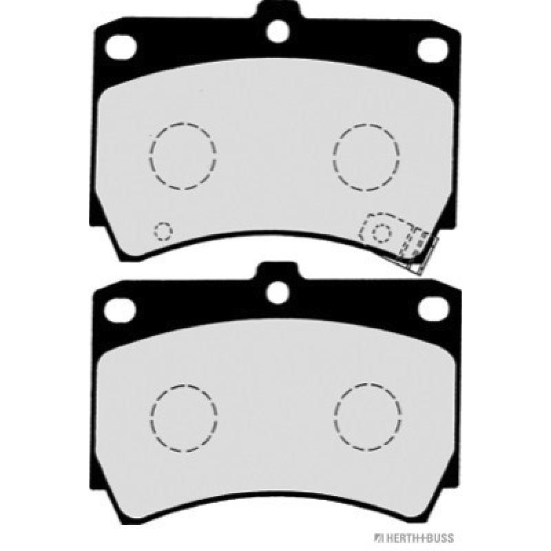 Jeu de 4 plaquettes de frein avant HERTH+BUSS JAKOPARTS J3603036 - Visuel 1