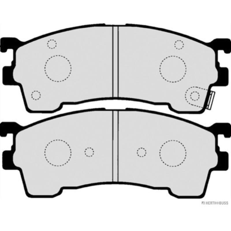 Jeu de 4 plaquettes de frein avant HERTH+BUSS JAKOPARTS J3603038 - Visuel 1