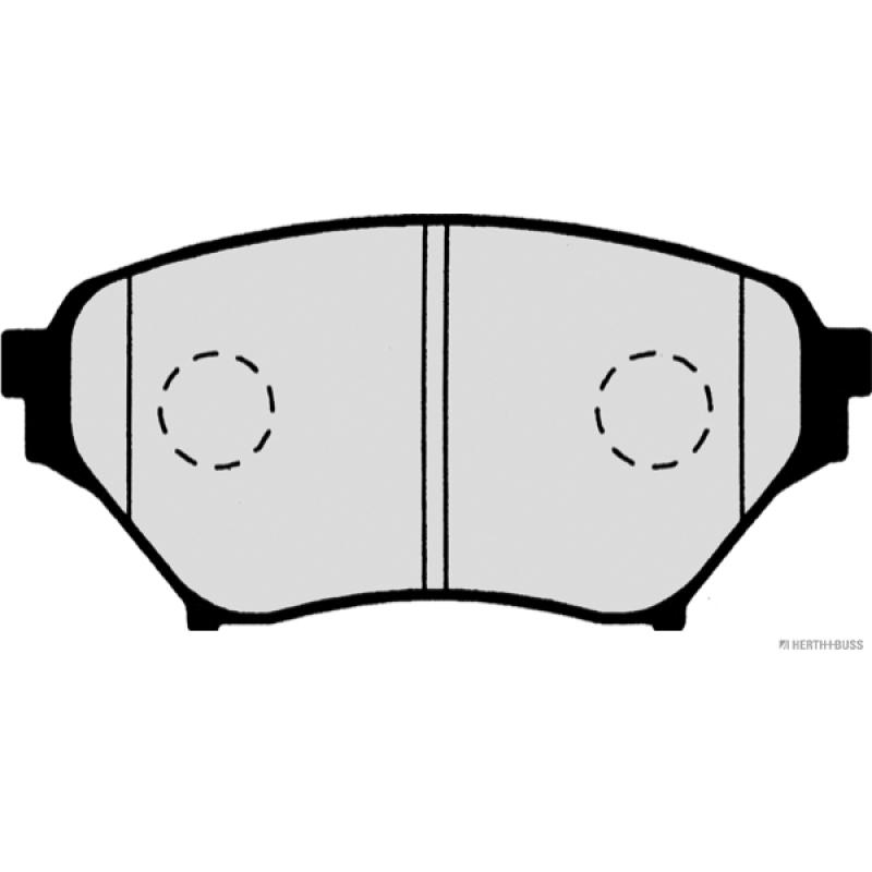 Jeu de 4 plaquettes de frein avant HERTH+BUSS JAKOPARTS J3603052 - Visuel 1