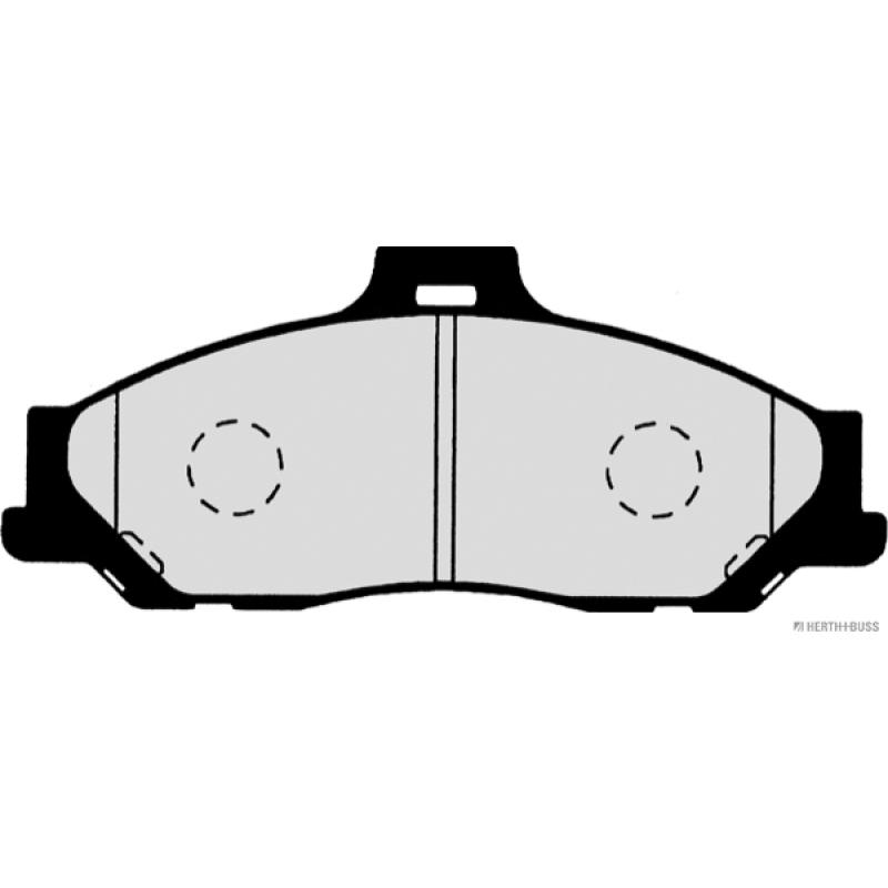 Jeu de 4 plaquettes de frein avant HERTH+BUSS JAKOPARTS J3603062 - Visuel 1