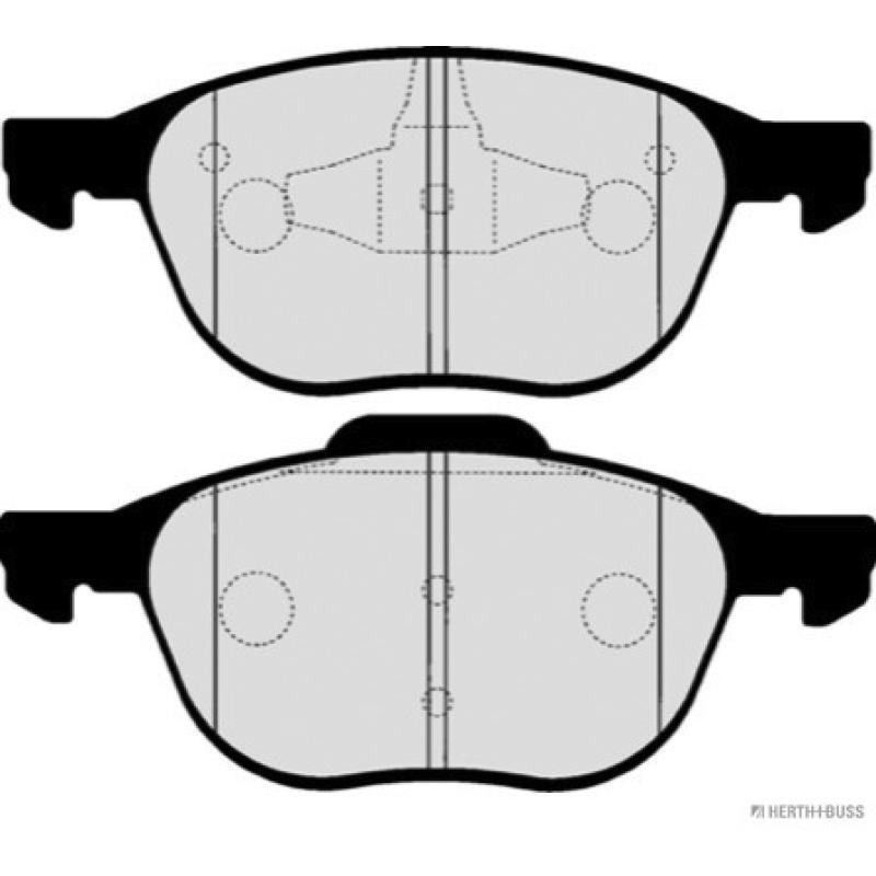 Jeu de 4 plaquettes de frein avant HERTH+BUSS JAKOPARTS J3603064 - Visuel 1