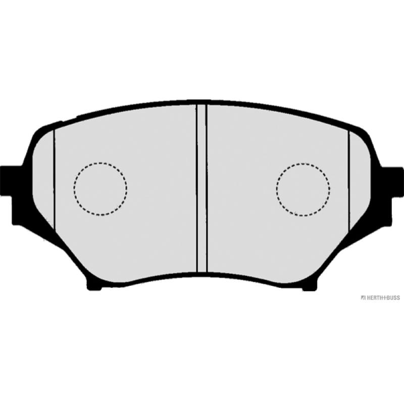 Jeu de 4 plaquettes de frein avant HERTH+BUSS JAKOPARTS J3603066 - Visuel 1
