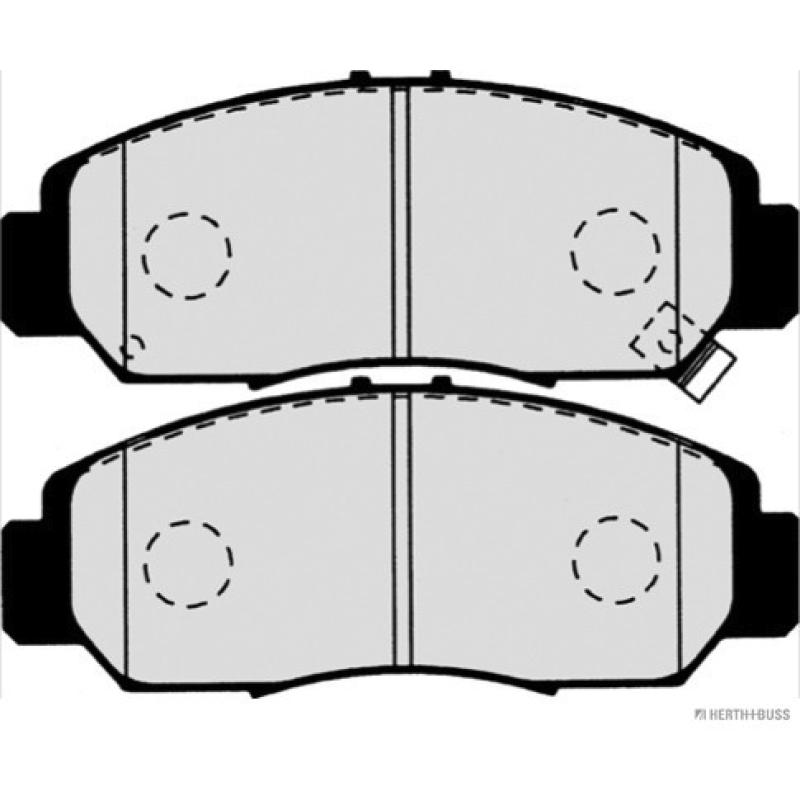 Jeu de 4 plaquettes de frein avant HERTH+BUSS JAKOPARTS J3604051 - Visuel 1