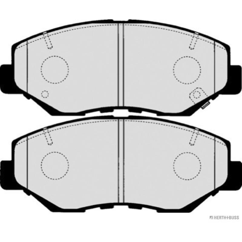 Jeu de 4 plaquettes de frein avant HERTH+BUSS JAKOPARTS J3604066 - Visuel 1