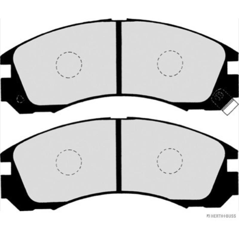 Jeu de 4 plaquettes de frein avant HERTH+BUSS JAKOPARTS J3605031 - Visuel 1