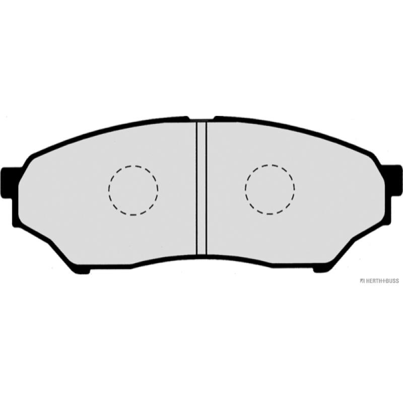 Jeu de 4 plaquettes de frein avant HERTH+BUSS JAKOPARTS J3605039 - Visuel 1