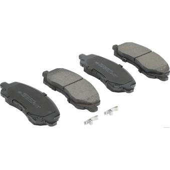 Jeu de 4 plaquettes de frein avant HERTH+BUSS JAKOPARTS J3605046 pour FORD TRANSIT 1.8 DI-D - 150cv