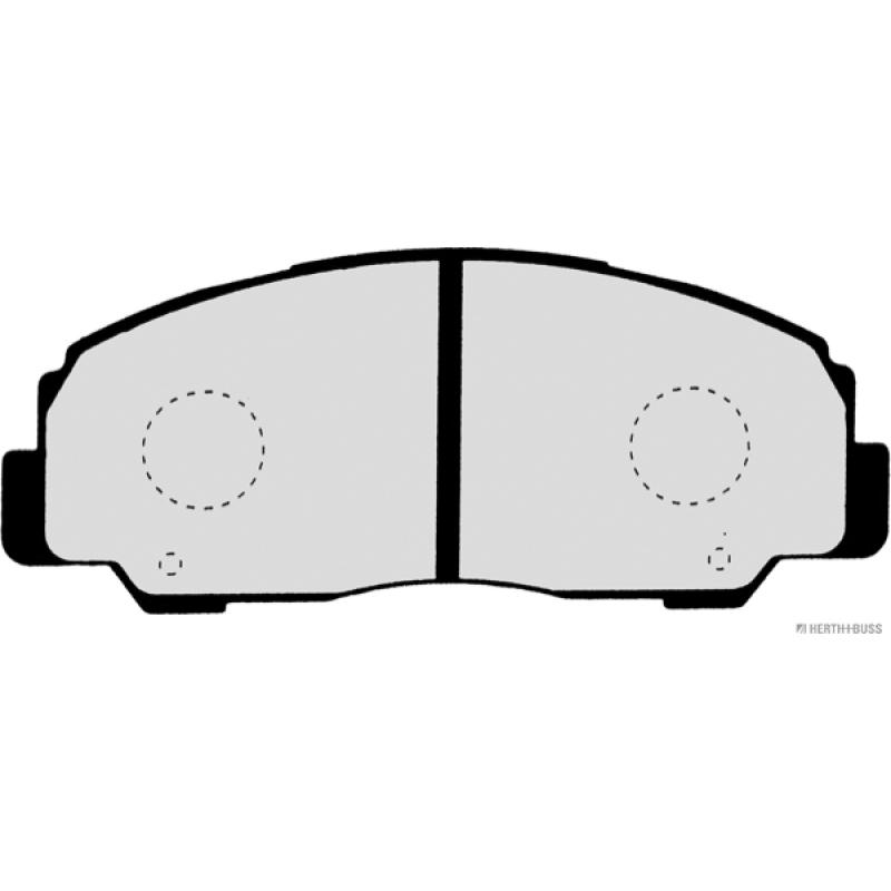 Jeu de 4 plaquettes de frein avant HERTH+BUSS JAKOPARTS J3606012 - Visuel 1