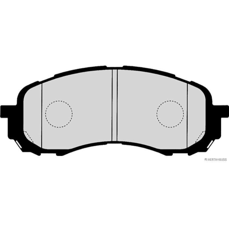 Jeu de 4 plaquettes de frein avant HERTH+BUSS JAKOPARTS J3607014 - Visuel 1