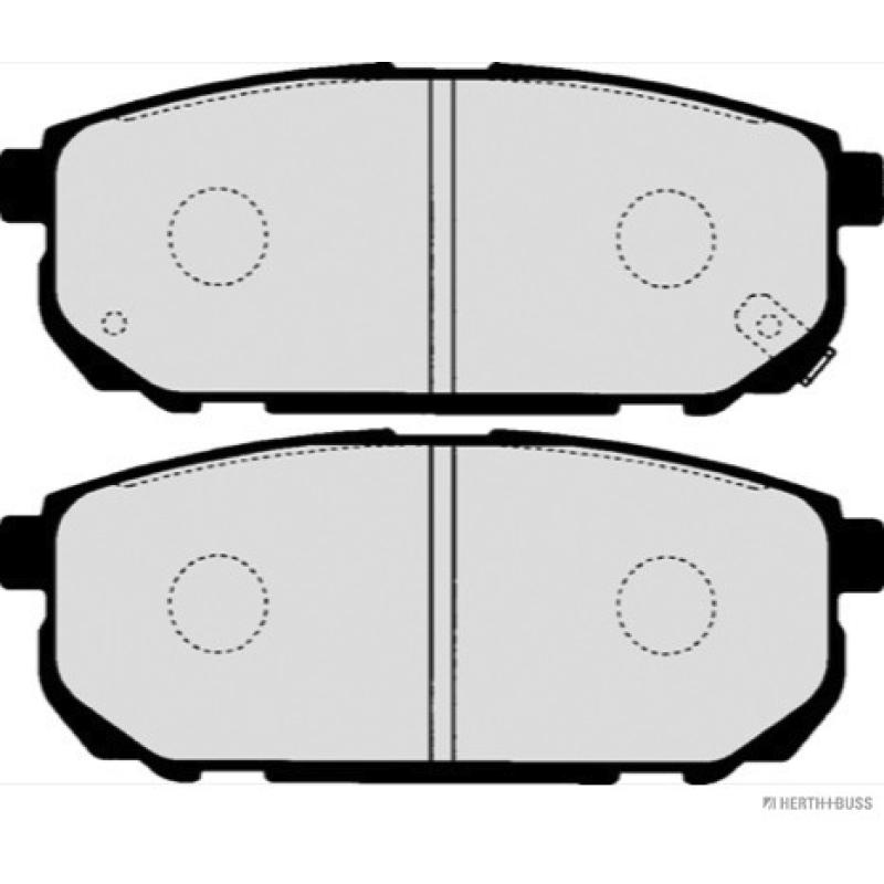 Jeu de 4 plaquettes de frein arrière HERTH+BUSS JAKOPARTS J3610305 - Visuel 1