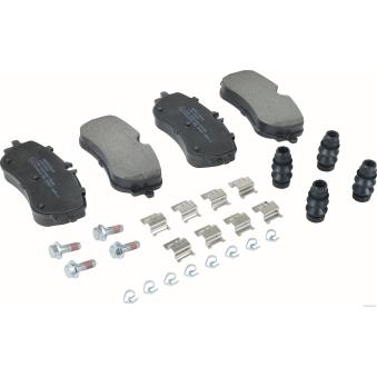 Jeu de 4 plaquettes de frein avant HERTH+BUSS JAKOPARTS OEM 65508206002