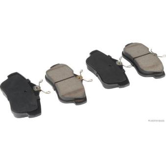 Jeu de 4 plaquettes de frein arrière HERTH+BUSS JAKOPARTS J3612043 pour CITROEN JUMPY 2.0 i - 140cv