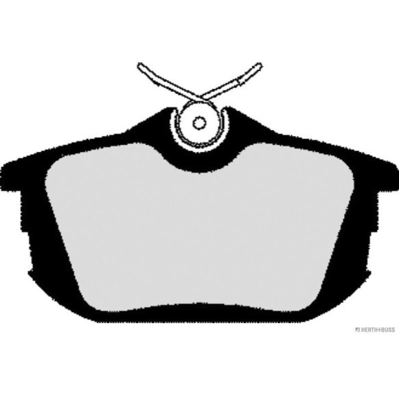 Jeu de 4 plaquettes de frein arrière HERTH+BUSS JAKOPARTS J3615012 - Visuel 1