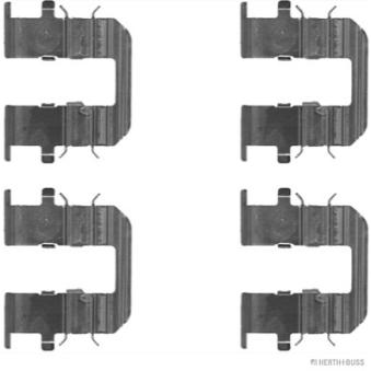 Kit d'accessoires, plaquette de frein à disque HERTH+BUSS JAKOPARTS [J3660515]